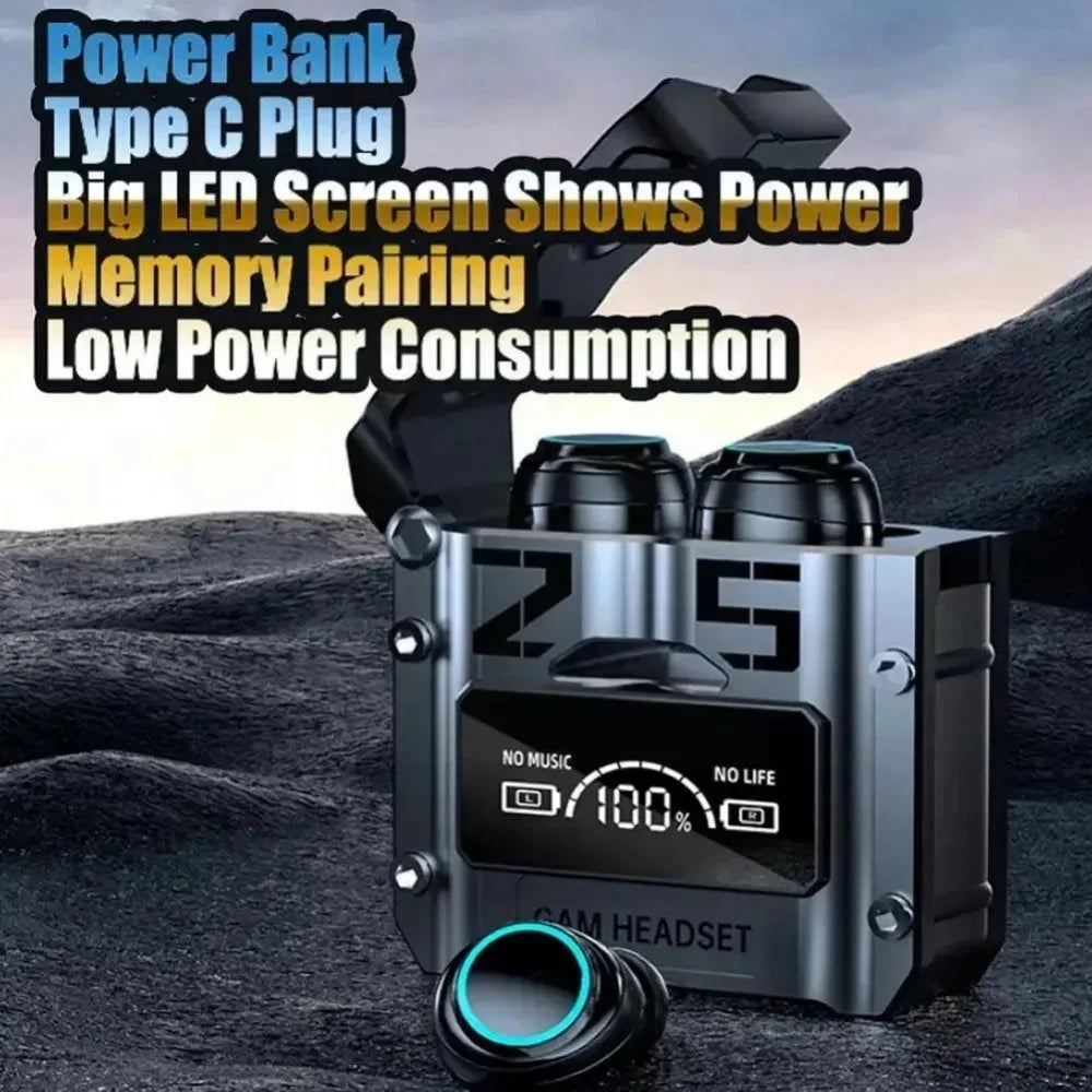 Wireless Headphones M25 Tws Bluetooth Headphones Touch Noise Reduction Stereo Waterproof Headphones with Microphone