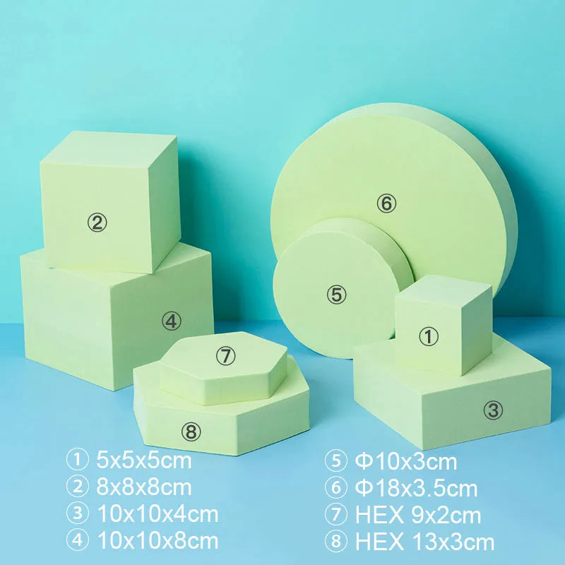 Camera Photography Accessories Background Geometric Cube Kits Art Photo Props for Lipstick Jewelry Toy Skincare Beauty products