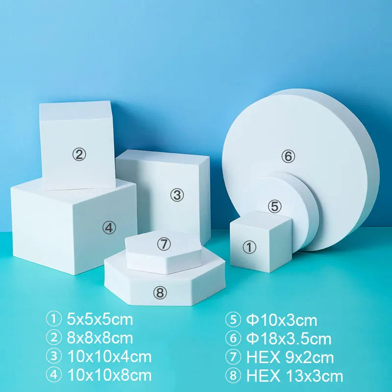 Camera Photography Accessories Background Geometric Cube Kits Art Photo Props for Lipstick Jewelry Toy Skincare Beauty products