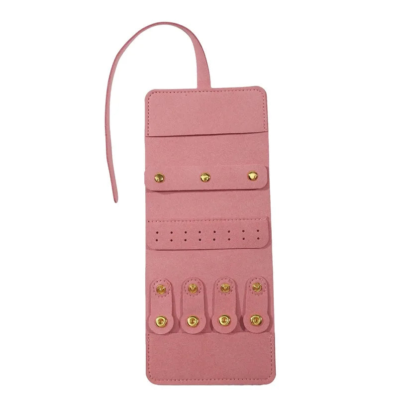 Foldable Jewellery Roll Convenient Jewellery Organiser Jewellery Bag Cosmetic Bag Jewellery Display Travel Home Folding Bag