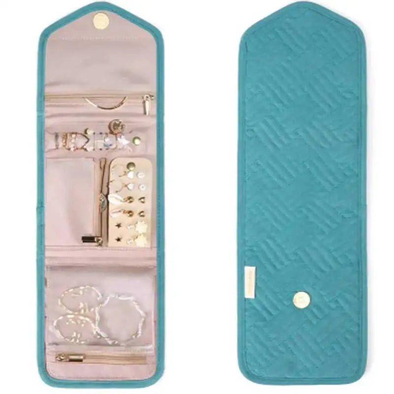 Foldable Jewellery Roll Convenient Jewellery Organiser Jewellery Bag Cosmetic Bag Jewellery Display Travel Home Folding Bag