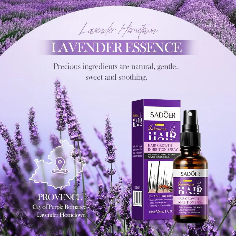 1pcs 30ml Hair Spray Stop Hair Essential Oil Gentle Smooth Natural Hair Growth Inhibition Skin Care Beauty Products