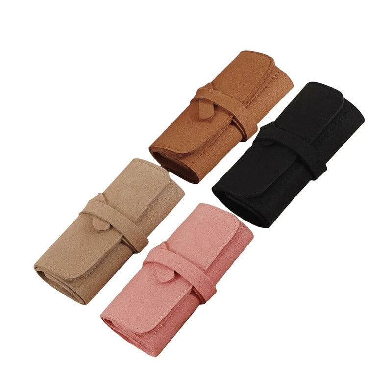 Foldable Jewellery Roll Convenient Jewellery Organiser Jewellery Bag Cosmetic Bag Jewellery Display Travel Home Folding Bag