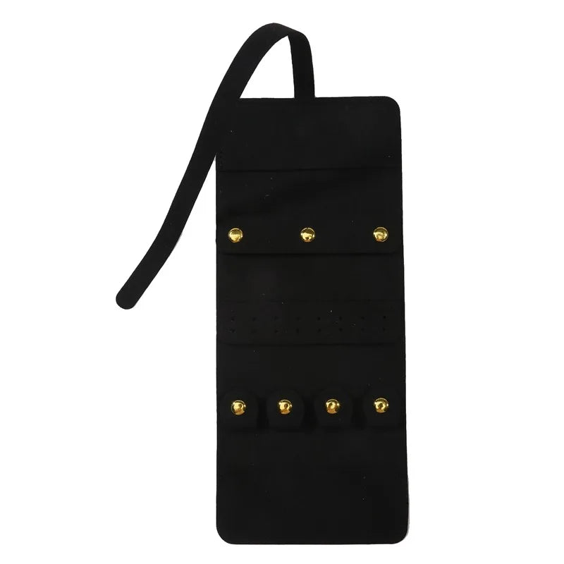 Foldable Jewellery Roll Convenient Jewellery Organiser Jewellery Bag Cosmetic Bag Jewellery Display Travel Home Folding Bag