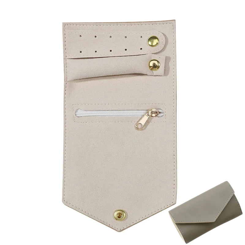 Foldable Jewellery Roll Convenient Jewellery Organiser Jewellery Bag Cosmetic Bag Jewellery Display Travel Home Folding Bag