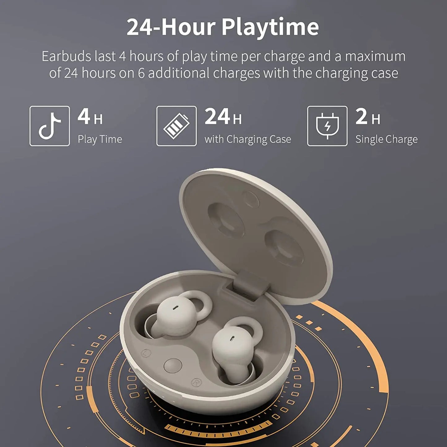 Sleep Earbuds Wireless Bluetooth Invisible Earbuds for Sleeping Comfortable in-Ear Earbuds Noise Blocking Small Sleeping Headset